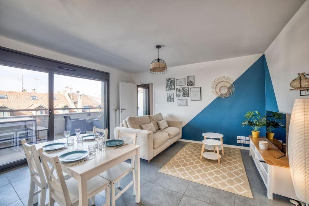 Modern'Blue - Gare Annemasse A 3Min-Geneve Acces Direct Apartment ภายนอก รูปภาพ